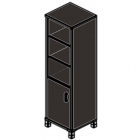 Стеллаж стекло в раме Skyland В431.3 L/R Венге магия