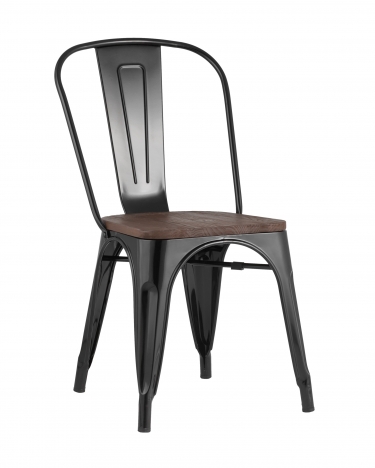 Стул Stool Group Tolix Wood 850 Черный
