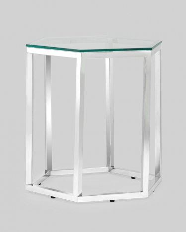 Журнальный стол Stool Group ГЕКС Серебро