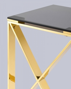 Журнальный стол Stool Group КРОСС 40x40 Золото