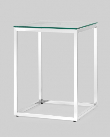 Журнальный стол Stool Group ТАУН 40x40 Серебро