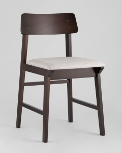 Комплект из двух стульев Stool Group ODEN мягкая тканевая Светло-серая обивка