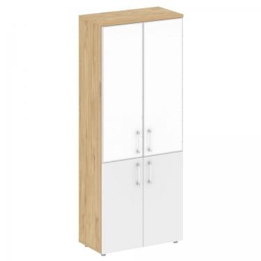 Шкаф высокий широкий Рива SHIFT SK.ST-1.2R white Тиквуд Светлый/Белый Бриллиант