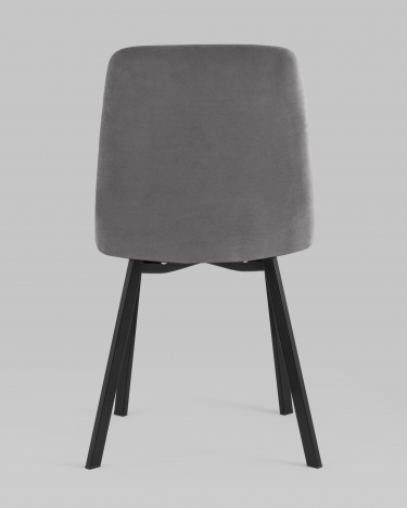 Стул Stool Group Oliver SquareвелюрТемно-серый