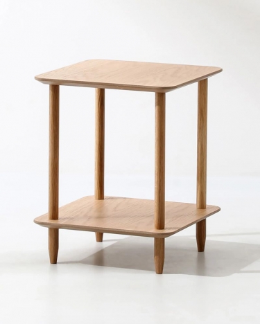 Журнальный столик Stool Group Stiff 40x40 Светлое дерево