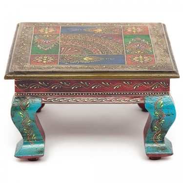 Столик Tetchair Secret De Maison HAVELY mod. BJ-001 дерево манго, 30x30x17 cm, этническая роспись