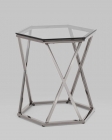 Журнальный столик Stool Group Круз 4842 стекло smoke сталь Темный хром