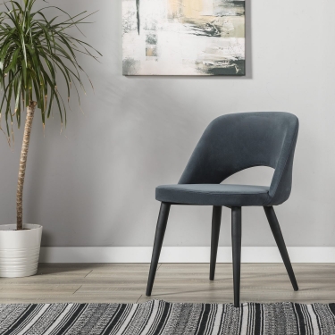 Кресло R-home Lars Diag grey/черный
