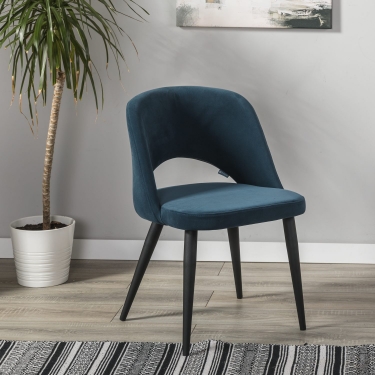 Кресло R-home Lars Diag blue/черный