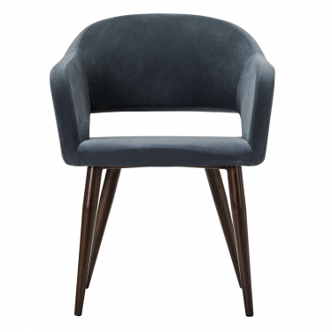 Кресло R-home Oscar Diag grey/т.орех