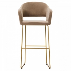Кресло Бар R-home Oscar Б Diag beige/Линк золото