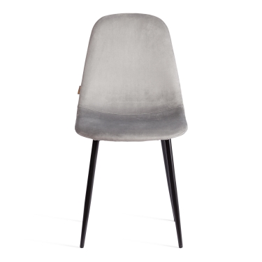 Стул Tetchair BREEZE mod. JSC-58 Велюр/металл , 44 х 53 х 86 см, grey серый HLR 19 / черный