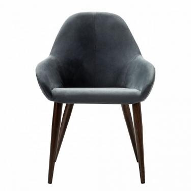 Стул R-home Kent Diag grey/т.орех