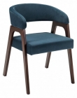 Кресло R-home Baxter Blue/Темный орех