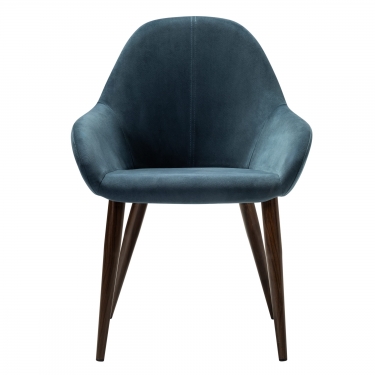 Стул R-home Kent Diag blue/т.орех