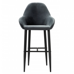 Стул R-home Kent бар Diag grey/черный