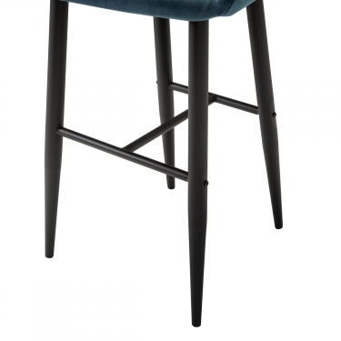 Стул R-home Kent бар Diag blue/черный
