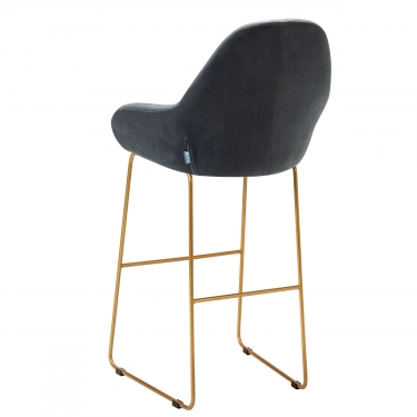 Стул R-home Kent бар Diag grey/Линк золото