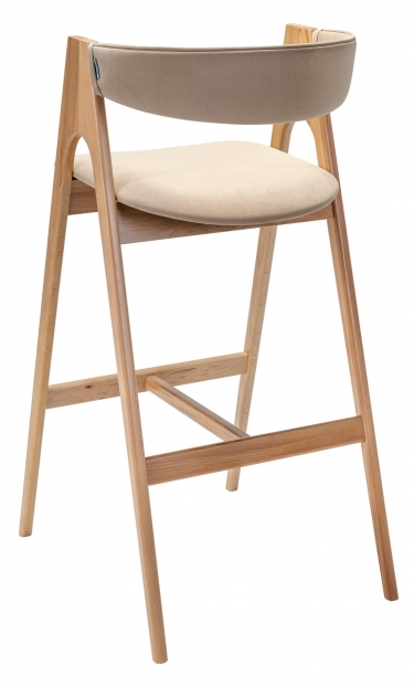 Кресло барное R-home Kaede Б Beige/натур