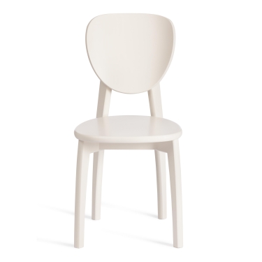 Стул Tetchair DIAMANTE жесткое сидение бук, 42 х 42 х 85 см, ivory white
