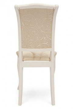Стул Tetchair Opera OP-SC / 1 шт. в упаковке дерево гевея, 45х53х97см, ivory white слоновая кость 2-5, ткань бежевая A168B