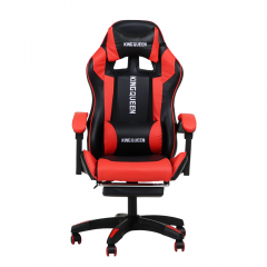 Кресло KINGQUEEN 1206 KINGQUEEN цвет черный/красный с массажем 1206-black-red-mass
