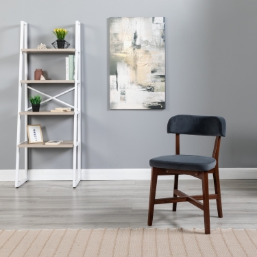 Стул R-home Frank Pro Diag Grey/Темный орех