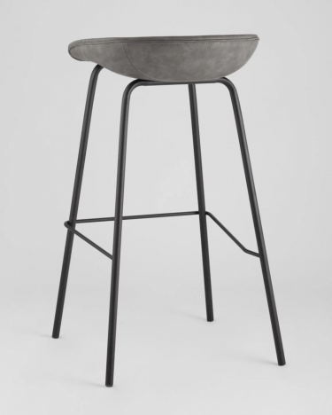 Стул барный Stool Group Beetle Lite PU серый 2 шт