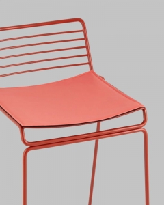 Стул Stool Group Danny полубарный бордовый с подушкой