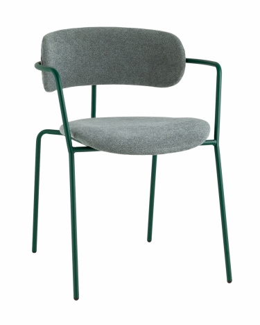 Стул Stool Group Дженни букле зеленый каркас зеленый полуглянцевый муар