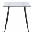 Стол Tetchair SOPHIA mod. 5003 металл/стекло 8мм, 110 х 80 х 75 см, черный / прозрачный