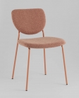 Стул обеденный Stool Group Gigi букле коричневый розовые ножки