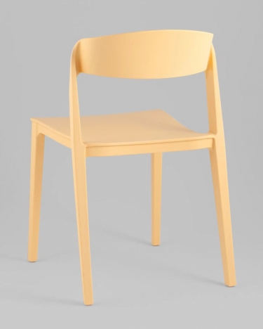 Стул Stool Group Moris пластик бледно-желтый
