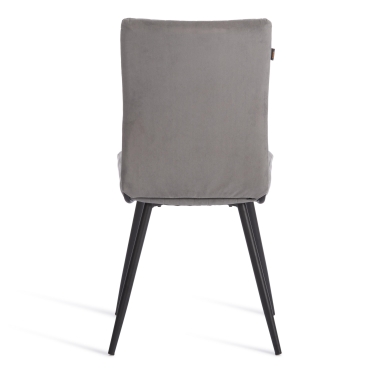 Стул обеденный Tetchair Monte Carlo флок , 50х55х93, серый/черный, 29