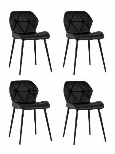 Стул Stool Group Эдвин экокожа черный 4 шт