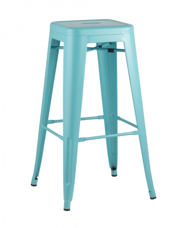 Стул барный Stool Group Tolix Голубой матовый