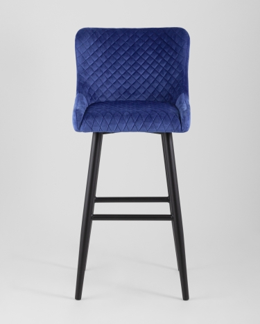Стул барный Stool Group Ститч велюр Синий