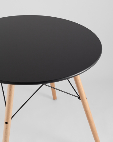 Стол обеденный Stool Group DSW D80 Черный