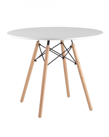 Стол обеденный Stool Group DSW D90 Белый