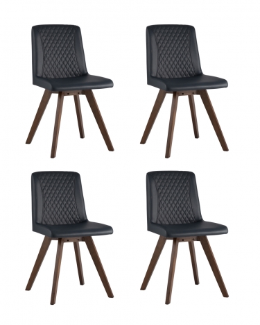 Комплект из четырех стульев Stool Group MARTA 4 PU Синий