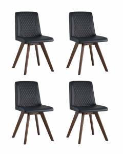 Комплект из четырех стульев Stool Group MARTA 4 PU Синий