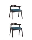 Комплект из двух стульев Stool Group VINCENT 2 Синий