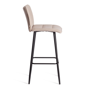 Барный стул Tetchair Bari/Бари велюр, бежевый, 7, 45х56х110 см