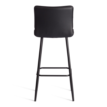 Барный стул Tetchair Bari/Бари экокожа , черный, 45х56х110 см