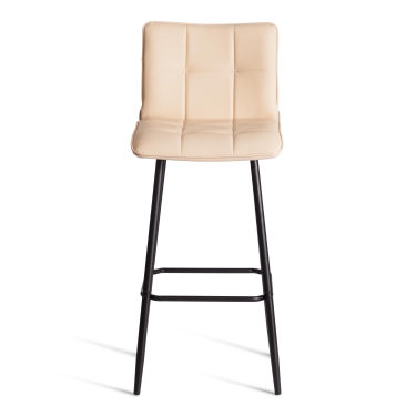 Барный стул Tetchair Bari/Бари экокожа , бежевый, 45х56х110 см