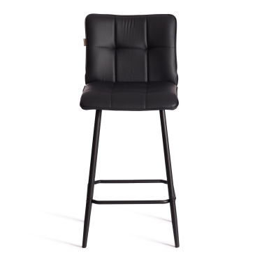 Полубарный стул Tetchair Bari/Бари экокожа , черный, 42х55х99 см
