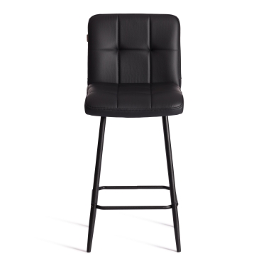 Полубарный стул Tetchair Medeo/Медео экокожа , черный, 42х56х102 см