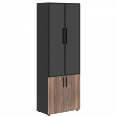 Шкаф с глухими средними дверьми Skyland VELION VENEER VRHCS 80.6 Американский орех Яшма черная