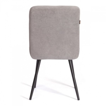 Стул обеденный Tetchair Medeo 2 шт. в упаковке LT, велюр, серый/черный, 29, 45х56х89 см