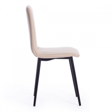 Стул Tetchair ARC / 1 шт. в упаковке ткань/металл, 46 х 52 х 88 см, бежевый 08/черный